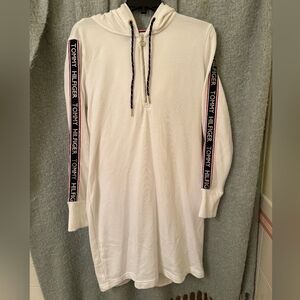 Tommy Hilfiger White Hoodie Dress